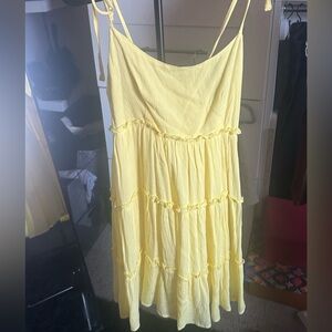 Yellow Tiered Sundress